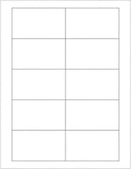 Tape Logic - 3-1/2" Long, White Paper Laser Label - For Laser Printers - Apex Tool & Supply