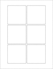 Tape Logic - 3" Long, White Paper Laser Label - For Laser Printers - Apex Tool & Supply