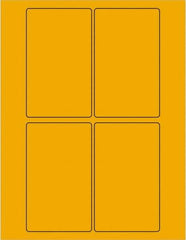 Tape Logic - 5" Long, Fluorescent Orange Paper Laser Label - For Laser Printers - Apex Tool & Supply