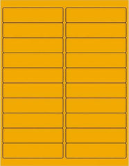 Tape Logic - 4" Long, Fluorescent Orange Paper Laser Label - For Laser Printers - Apex Tool & Supply