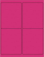 Tape Logic - 5" Long, Fluorescent Pink Paper Laser Label - For Laser Printers - Apex Tool & Supply