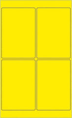 Tape Logic - 6" Long, Fluorescent Yellow Paper Laser Label - For Laser Printers - Apex Tool & Supply