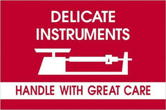 Tape Logic - 3" Long, Red/White Paper Shipping Label - For Multi-Use - Apex Tool & Supply