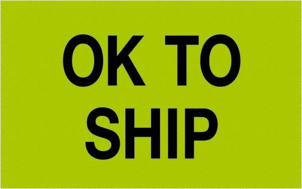 Tape Logic - 2" Long, Fluorescent Green Paper Shipping Label - For Multi-Use - Apex Tool & Supply