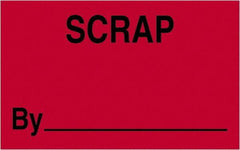 Tape Logic - 2" Long, Fluorescent Red Paper Shipping Label - For Multi-Use - Apex Tool & Supply