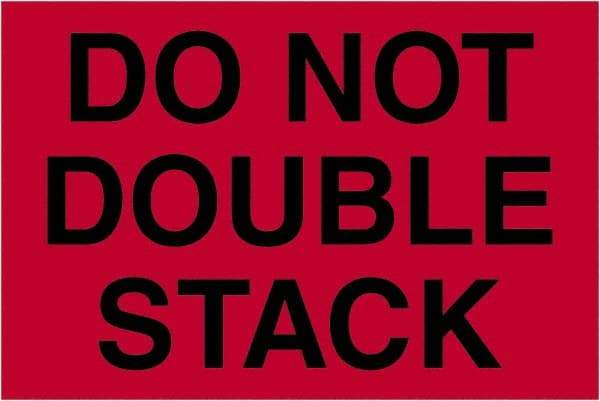 Tape Logic - 3" Long, Fluorescent Red Paper Shipping Label - For Multi-Use - Apex Tool & Supply