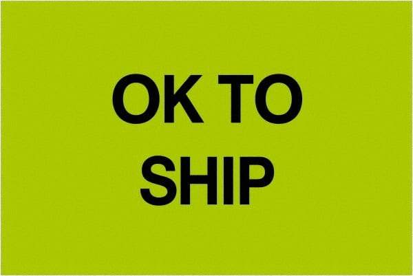 Tape Logic - 3" Long, Fluorescent Green Paper Inventory Labels - For Multi-Use - Apex Tool & Supply