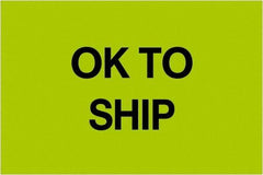 Tape Logic - 3" Long, Fluorescent Green Paper Inventory Labels - For Multi-Use - Apex Tool & Supply