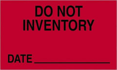 Tape Logic - 5" Long, Fluorescent Red Paper Shipping Label - For Multi-Use - Apex Tool & Supply