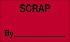 Tape Logic - 5" Long, Fluorescent Red Paper Shipping Label - For Multi-Use - Apex Tool & Supply