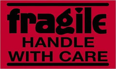 Tape Logic - 5" Long, Fluorescent Red Paper Shipping Label - For Multi-Use - Apex Tool & Supply