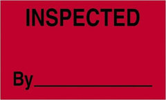 Tape Logic - 5" Long, Fluorescent Red Paper Shipping Label - For Multi-Use - Apex Tool & Supply