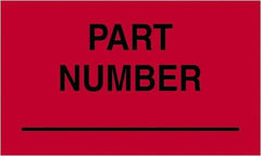Tape Logic - 5" Long, Fluorescent Red Paper Shipping Label - For Multi-Use - Apex Tool & Supply