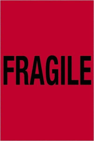 Tape Logic - 6" Long, Fluorescent Red Paper Shipping Label - For Multi-Use - Apex Tool & Supply