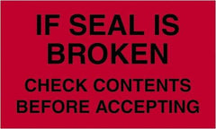 Tape Logic - 5" Long, Fluorescent Red Paper Shipping Label - For Multi-Use - Apex Tool & Supply