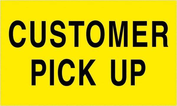 Tape Logic - 5" Long, Fluorescent Yellow Paper Shipping Label - For Multi-Use - Apex Tool & Supply