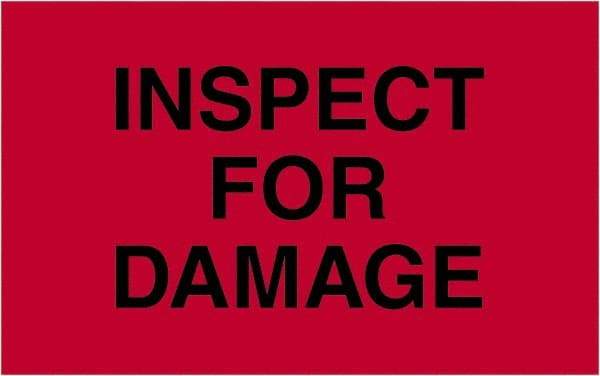 Tape Logic - 2" Long, Fluorescent Red Paper Shipping Label - For Multi-Use - Apex Tool & Supply