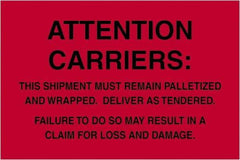 Tape Logic - 6" Long, Fluorescent Red Paper Shipping Label - For Multi-Use - Apex Tool & Supply