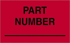 Tape Logic - 2" Long, Fluorescent Red Paper Shipping Label - For Multi-Use - Apex Tool & Supply
