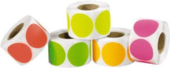 Tape Logic - 1" Long, Assorted Paper Inventory Labels - For Multi-Use - Apex Tool & Supply
