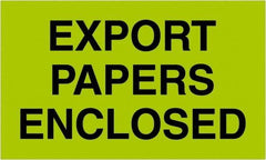 Tape Logic - 5" Long, Fluorescent Green Paper Shipping Label - For Multi-Use - Apex Tool & Supply