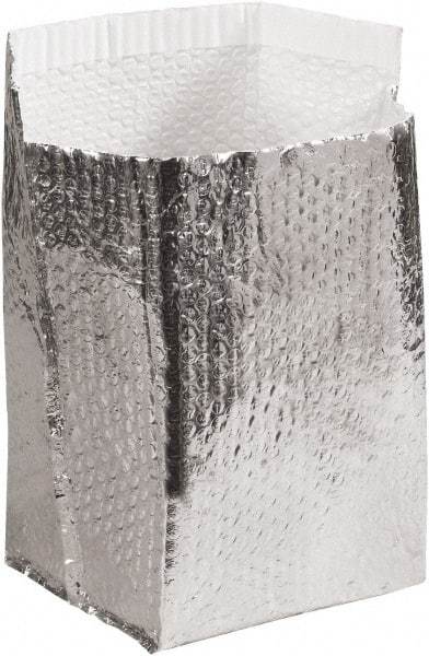 Made in USA - 6" Long x 6" Wide x 6" High x 3/16" Thick Box Liner - Silver, Case - Apex Tool & Supply