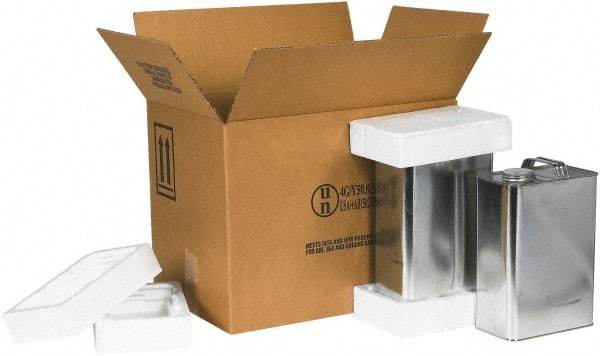 Made in USA - 16-3/8" Long x 11-3/8" Wide x 12-3/10" High Shipper Kit - Each - Apex Tool & Supply