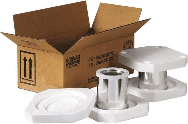 Made in USA - 10-1/4" Long x 5-1/8" Wide x 6-3/16" High Shipper Kit - Each - Apex Tool & Supply