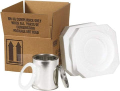 Made in USA - 5-1/8" Long x 5-1/8" Wide x 6-3/16" High Shipper Kit - Each - Apex Tool & Supply