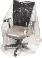 Made in USA - 17" Long x 28" Wide x 64" High Polyethylene Plastic Film - Clear, Roll, 250 Piece - Apex Tool & Supply