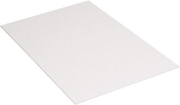 Made in USA - 48" Long x 48" Wide Plastic Sheet - White - Apex Tool & Supply