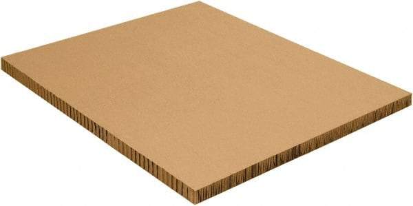 Made in USA - 2" High x 40" Long x 48" Wide Honeycomb Sheet - Kraft - Apex Tool & Supply