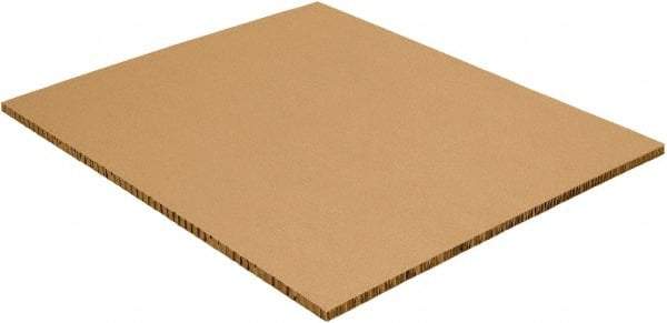 Made in USA - 1/2" High x 48" Long x 96" Wide Honeycomb Sheet - Kraft - Apex Tool & Supply