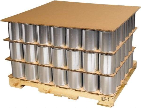 Made in USA - 72" Long x 48" Wide Triple Wall Corrugated Sheet - Kraft - Apex Tool & Supply