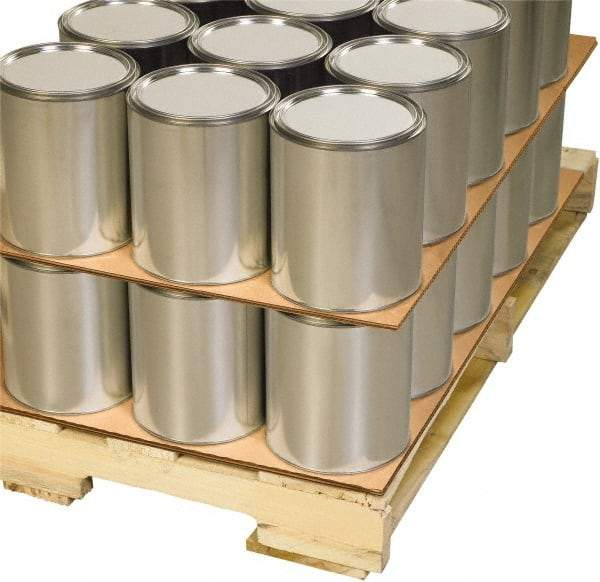 Made in USA - 72" Long x 48" Wide Double-Faced Corrugated Sheet - Kraft - Apex Tool & Supply