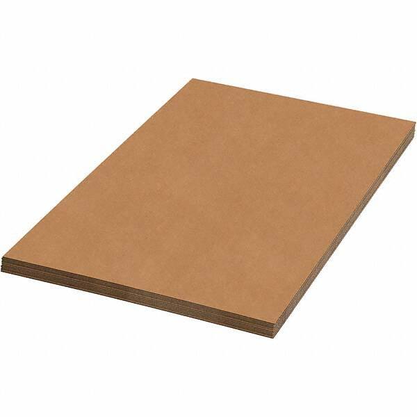 Made in USA - 60" Long x 60" Wide Corrugated Sheet - Kraft - Apex Tool & Supply