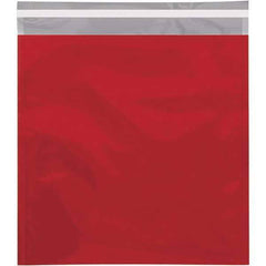 Value Collection - 13" Long x 10-3/4" Wide Peel-Off Self-Seal Metallic Mailer - Red - Apex Tool & Supply