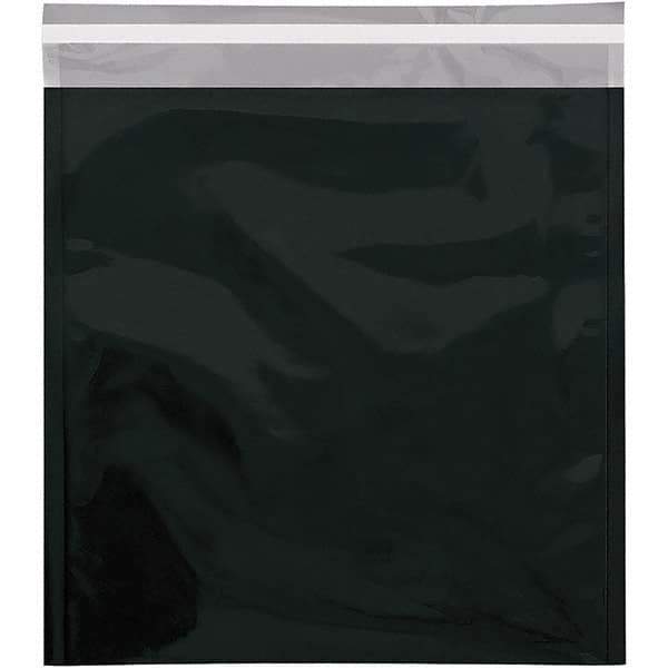 Value Collection - 13" Long x 10-3/4" Wide Peel-Off Self-Seal Metallic Mailer - Black - Apex Tool & Supply