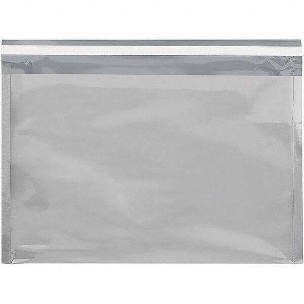 Value Collection - 12-3/4" Long x 9-1/2" Wide Peel-Off Self-Seal Metallic Mailer - Silver - Apex Tool & Supply
