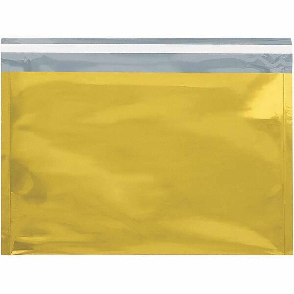 Value Collection - 12-3/4" Long x 9-1/2" Wide Peel-Off Self-Seal Metallic Mailer - Gold - Apex Tool & Supply