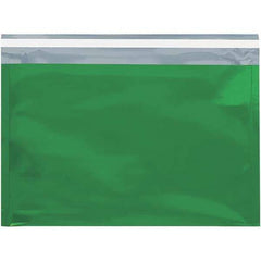Value Collection - 12-3/4" Long x 9-1/2" Wide Peel-Off Self-Seal Metallic Mailer - Green - Apex Tool & Supply