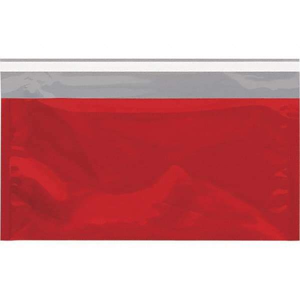 Value Collection - 10-1/4" Long x 6-1/4" Wide Peel-Off Self-Seal Metallic Mailer - Red - Apex Tool & Supply