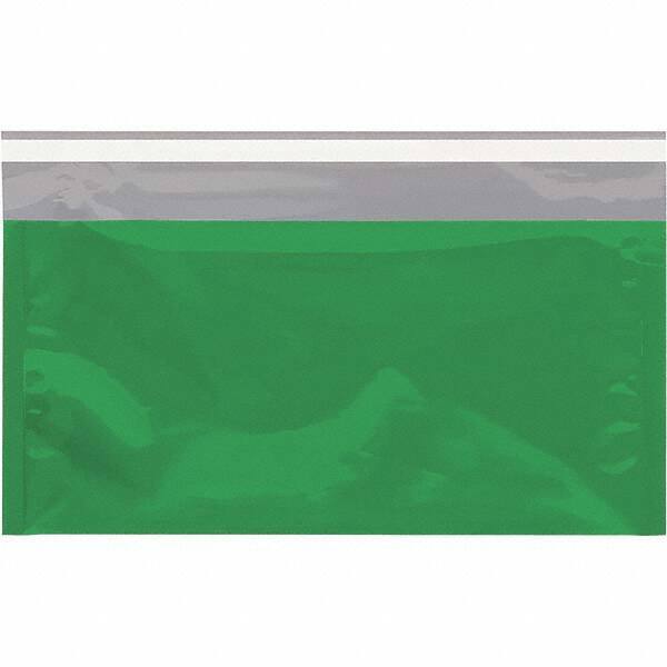 Value Collection - 10-1/4" Long x 6-1/4" Wide Peel-Off Self-Seal Metallic Mailer - Green - Apex Tool & Supply
