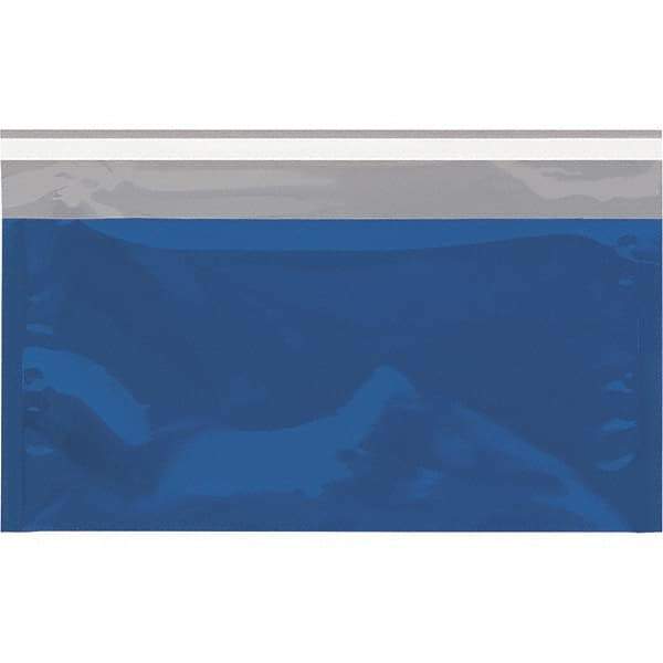 Value Collection - 10-1/4" Long x 6-1/4" Wide Peel-Off Self-Seal Metallic Mailer - Blue - Apex Tool & Supply