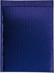 Made in USA - 17-1/2" Long x 13" Wide Peel-Off Self-Seal Bubble Mailer - Blue - Apex Tool & Supply