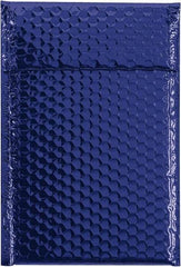 Made in USA - 11" Long x 7-1/2" Wide Peel-Off Self-Seal Bubble Mailer - Blue - Apex Tool & Supply
