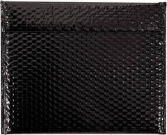 Made in USA - 11" Long x 13-3/4" Wide Peel-Off Self-Seal Bubble Mailer - Black - Apex Tool & Supply