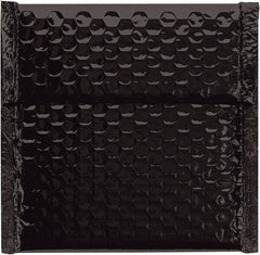 Made in USA - 6-3/4" Long x 7" Wide Peel-Off Self-Seal Bubble Mailer - Black - Apex Tool & Supply