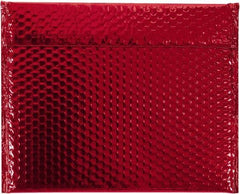 Made in USA - 11" Long x 13-3/4" Wide Peel-Off Self-Seal Bubble Mailer - Red - Apex Tool & Supply