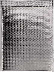 Made in USA - 17-1/2" Long x 13" Wide Peel-Off Self-Seal Bubble Mailer - Silver - Apex Tool & Supply